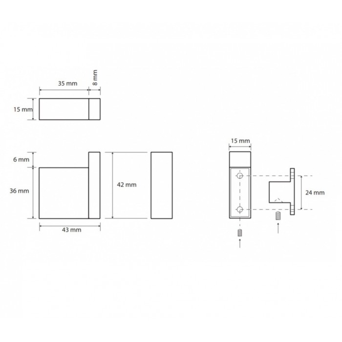 Bemeta Gamma 145804022 Крючок для халатов (хром)