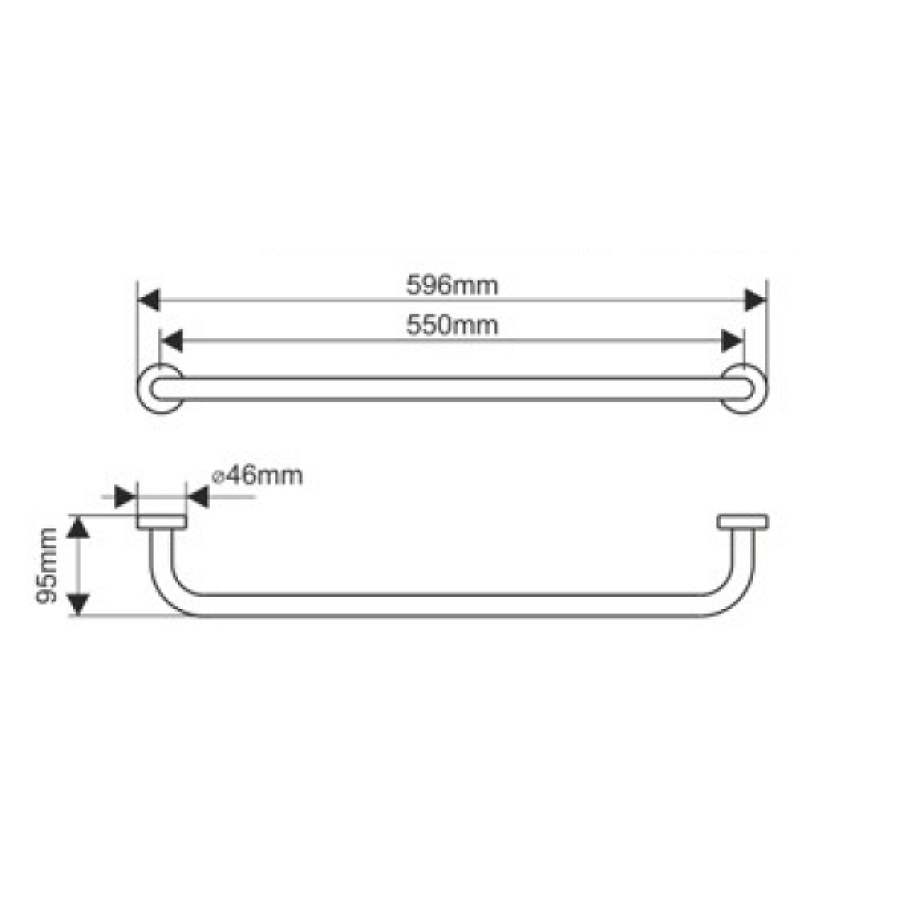 MELANA MLN-866001 Держатель полотенца 596 мм