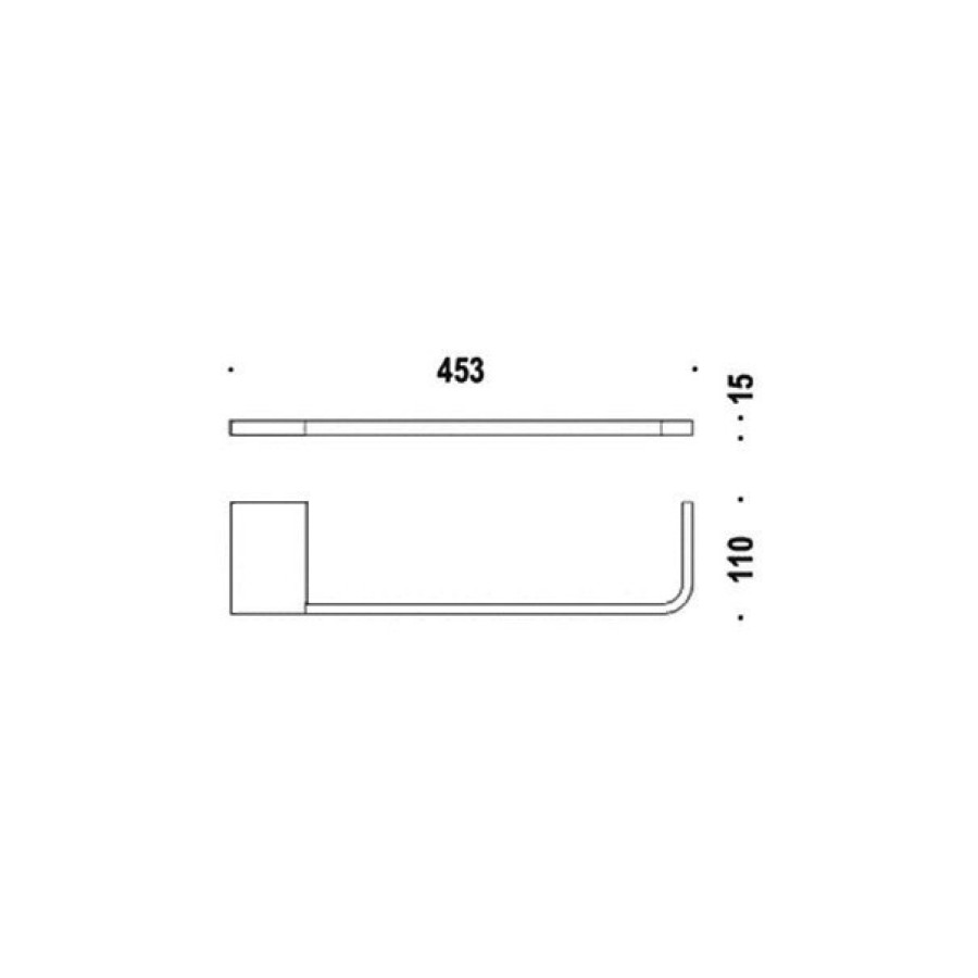 Colombo Design Domino B3410 Полотенцедержатель 45,3 см (хром)