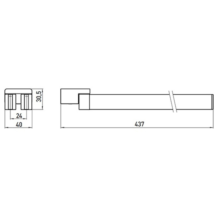 Emco Loft 0550 001 41 Держатель полотенца 410 мм