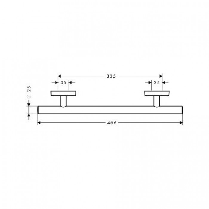 Поручень 41513000 Hansgrohe PuraVida, 300 мм