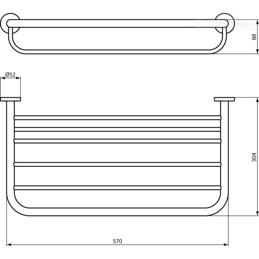 Ideal Standard IOM A9106AA Полка для полотенец