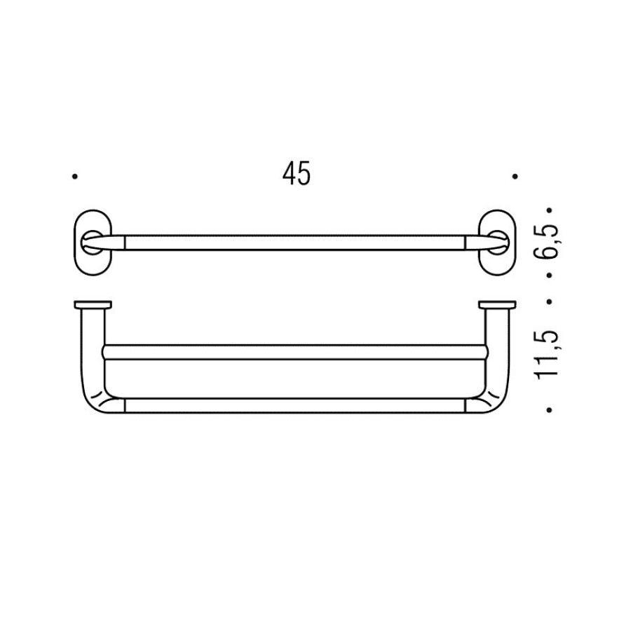 Colombo Design BART B2288 Полотенцедержатель 450 мм (хром)