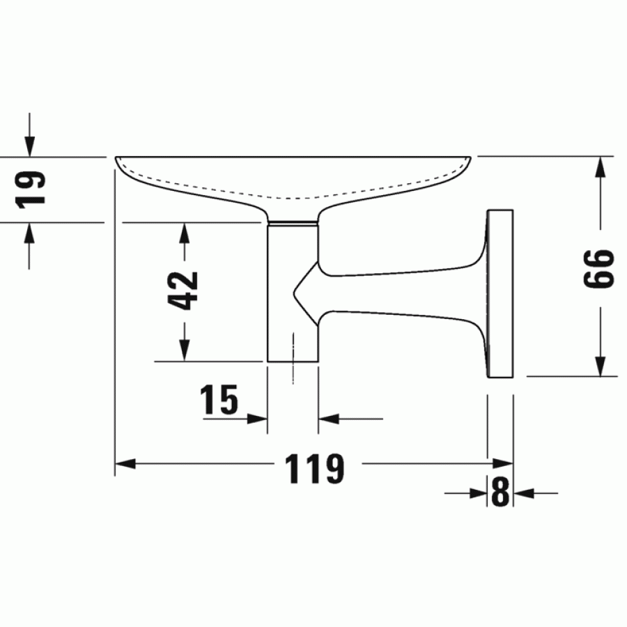 Duravit Starck T 0099331000 Мыльница