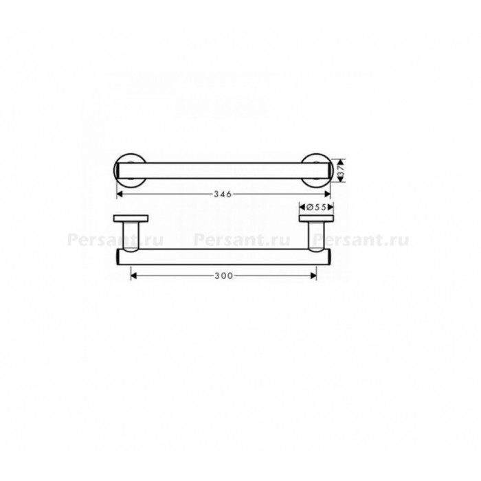 Hansgrohe Logis Universal 41713000 Поручень для ванной (хром)