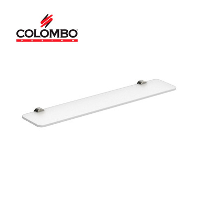 Colombo Design PLUS W4916.HPS1 - Стеклянная полка для ванной комнаты 60*12 см (нержавеющая сталь - стекло)