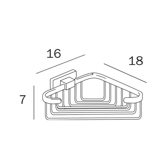 INDA Lea A18310CR Корзинка для душа (хром)