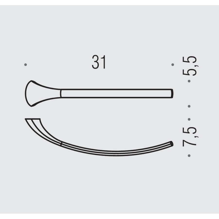 Colombo Design LINK B2412 Полотенцедержатель 31 см (хром)