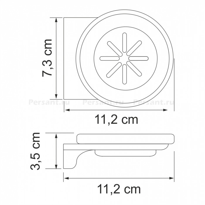 WasserKRAFT Kammel K-8329 Мыльница подвесная (хром)