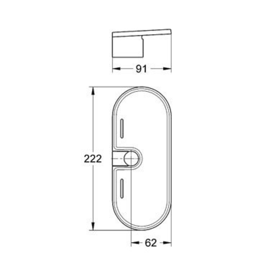 Grohe New Tempesta 27596000 EasyReach Полочка (акрил)