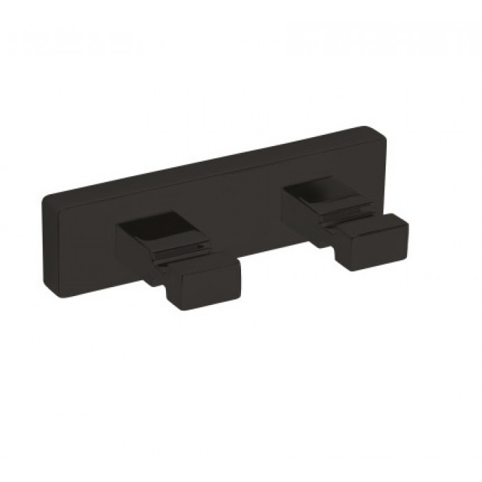 INDA Lea A1820BNE Двойной крючок для халата | полотенца (чёрный матовый)