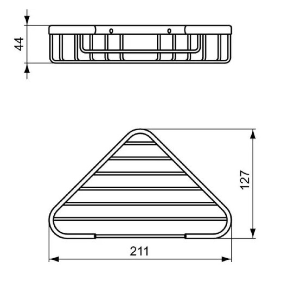 Ideal Standard IOM A9105XG Полочка для шампуня угловая (черный)