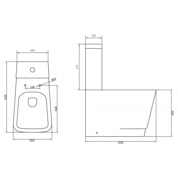 Бачок для унитаза BelBagno ROMINA BB121T