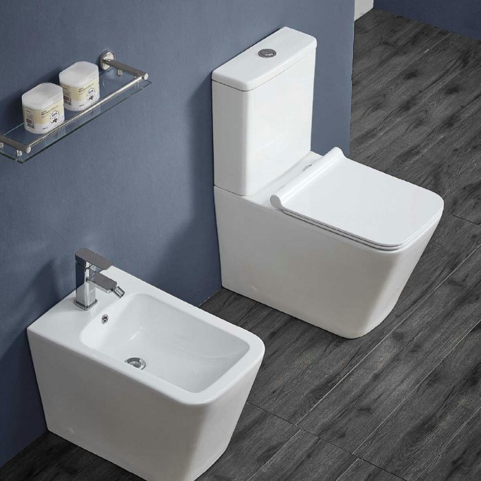 Бачок для унитаза Vincea Q-Line VT2T-12 цвет белый двухрежимная арматура Geberit