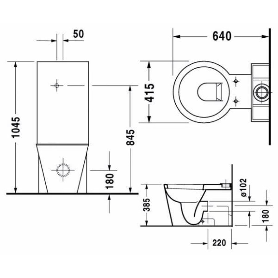 Бачок для унитаза Duravit Starck 1 8727100005