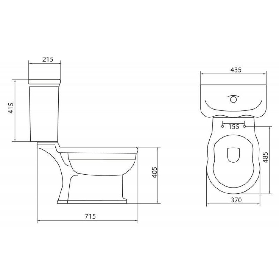 Бачок для унитаза BelBagno BOHEME BB115T