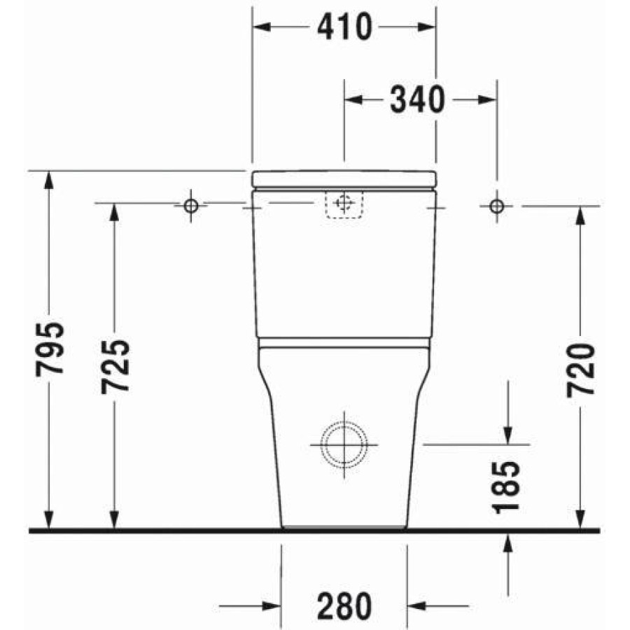 Бачок для унитаза Duravit P3 Comforts 0937000005