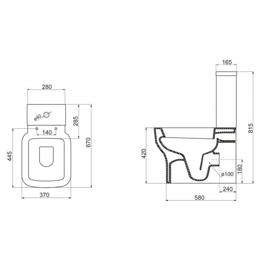 Бачок для унитаза BelBagno Vaso BB127T