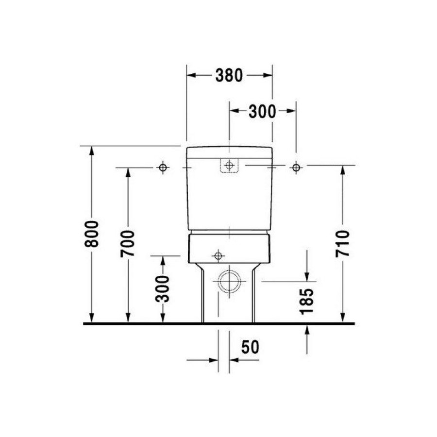 Бачок для унитаза Duravit Vero 0909000005