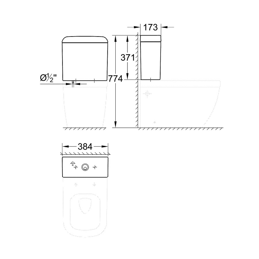 Бачок для унитаза Grohe Euro Ceramic 39332000