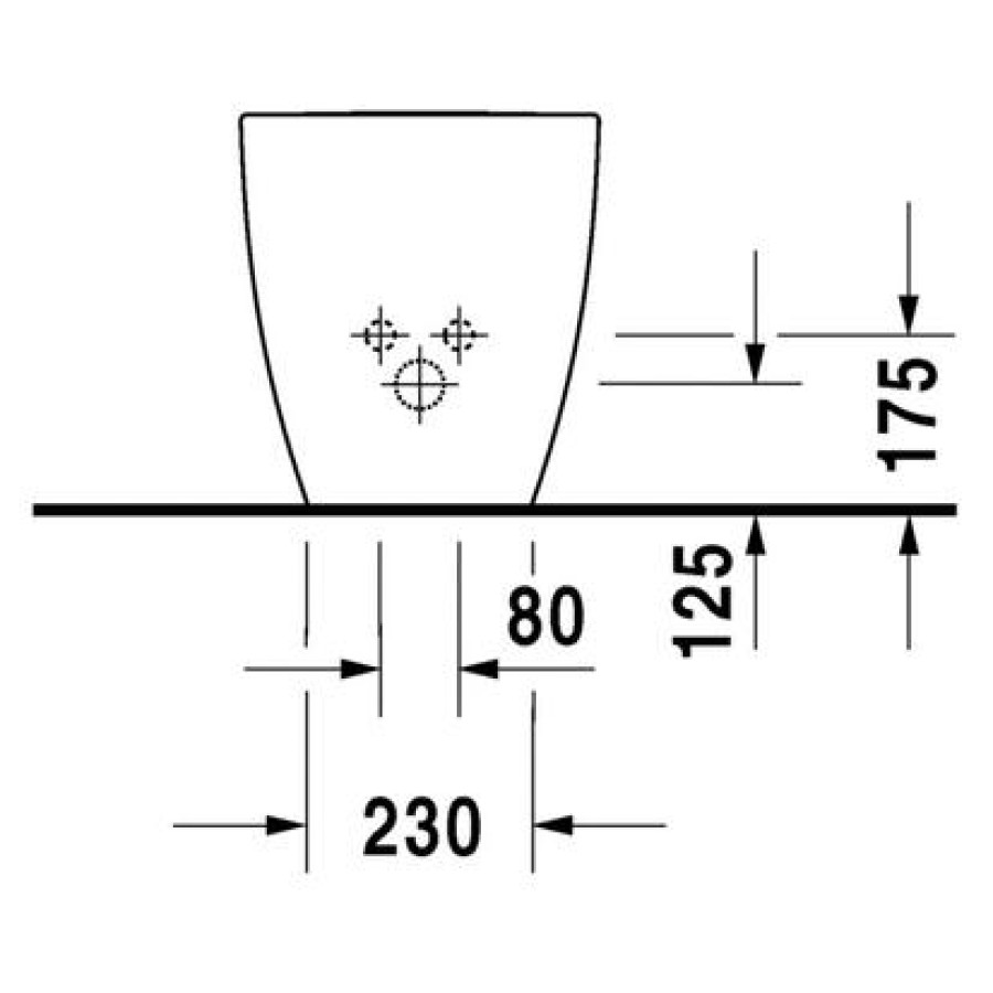 Биде напольное Duravit Happy D.2 2259100000