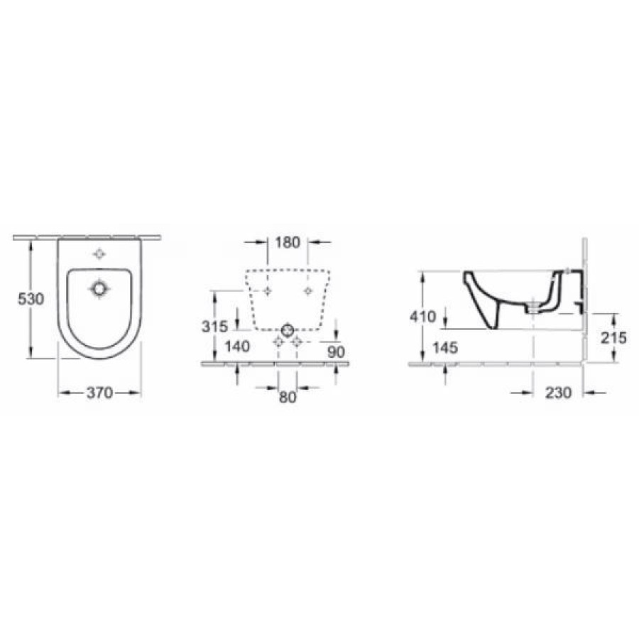 Биде подвесное Villeroy&Boch Omnia Architectura 54840001