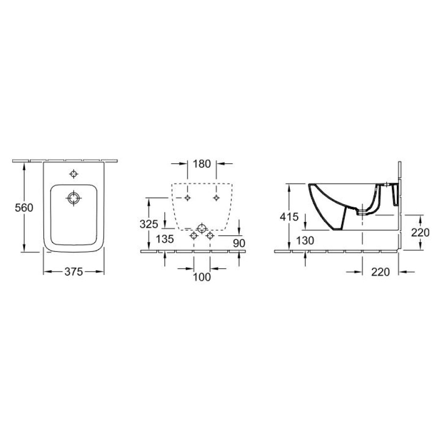 Биде подвесное Villeroy&Boch Venticello Plus 441100R1