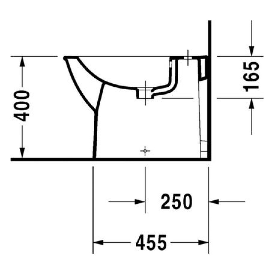 Биде напольное Duravit Darling New 22501000001-WG