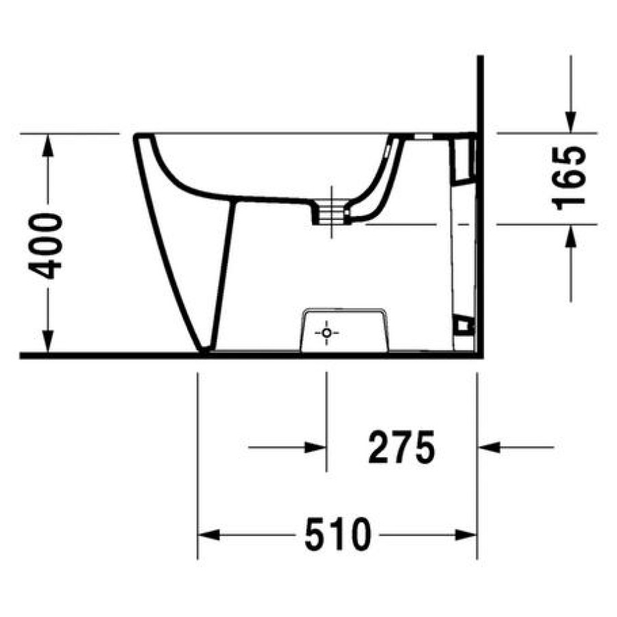 Биде напольное Duravit Happy D.2 2259100000