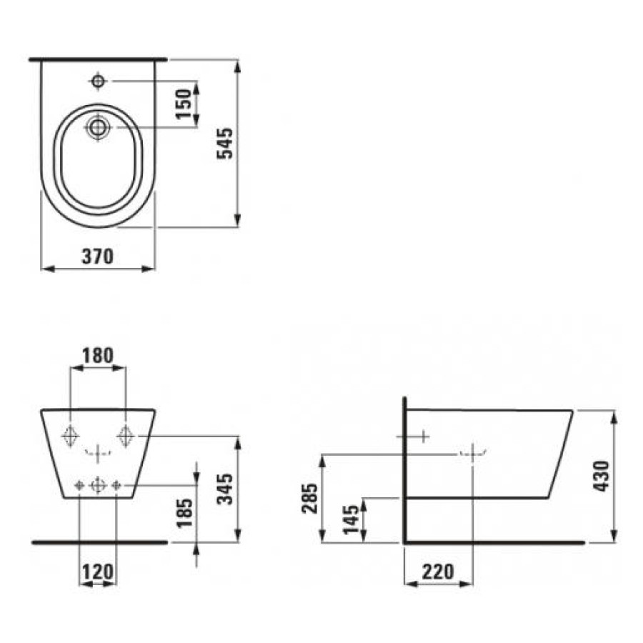 Биде подвесное Laufen Kartell 8.3033.1.000.302.1