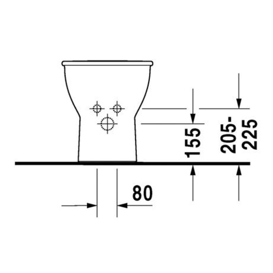 Биде напольное Duravit Darling New 22501000001-WG