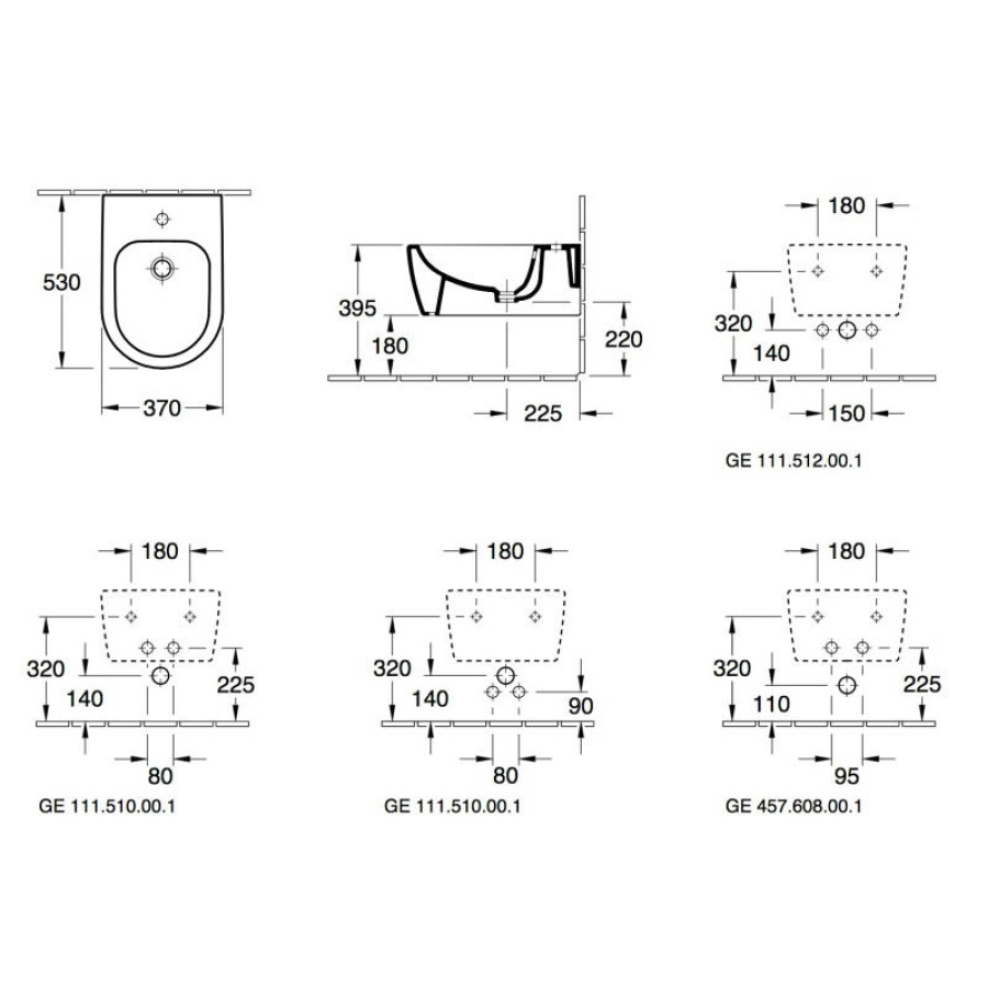 Биде подвесное Villeroy&Boch Avento 54050001