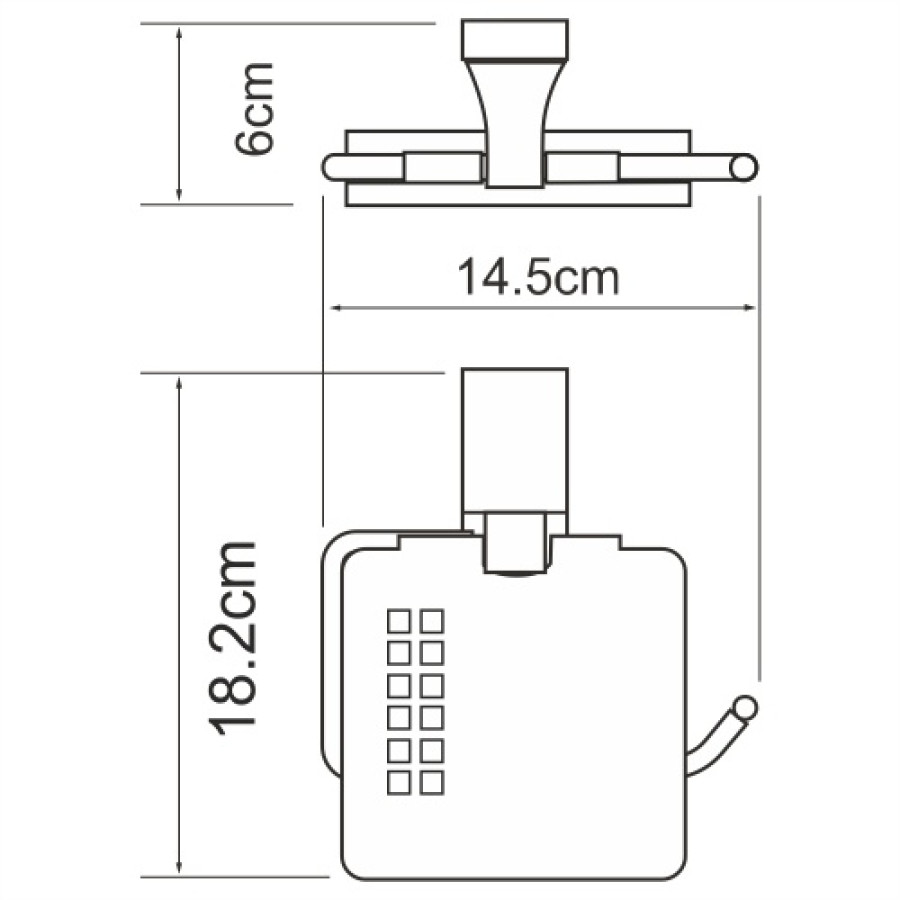 WasserKRAFT Lopau K-6025 Держатель для туалетной бумаги (хром)