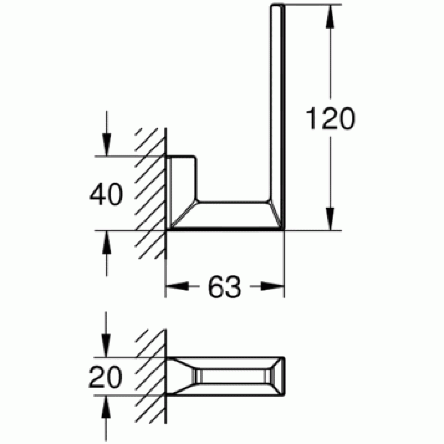 Держатель запасного рулона бумаги 40784000 Grohe Selection Cube