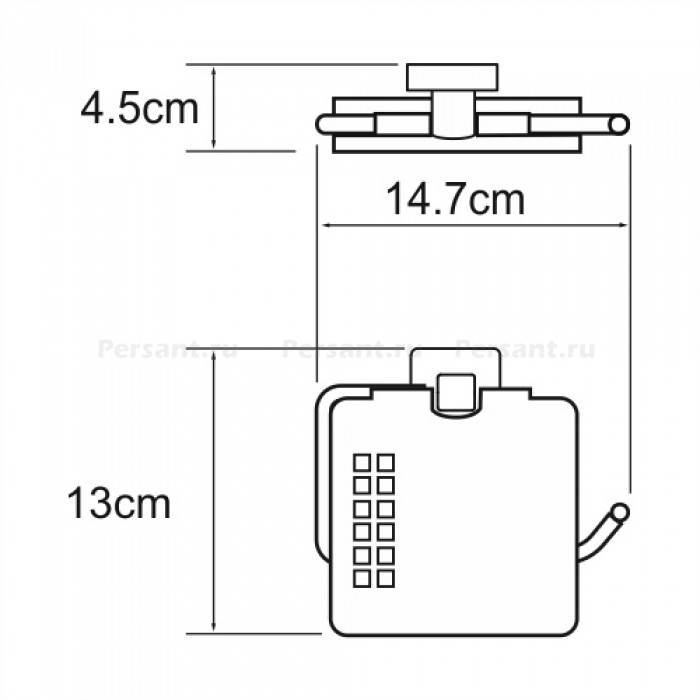 WasserKRAFT Dill K-3925 Держатель для туалетной бумаги (хром)