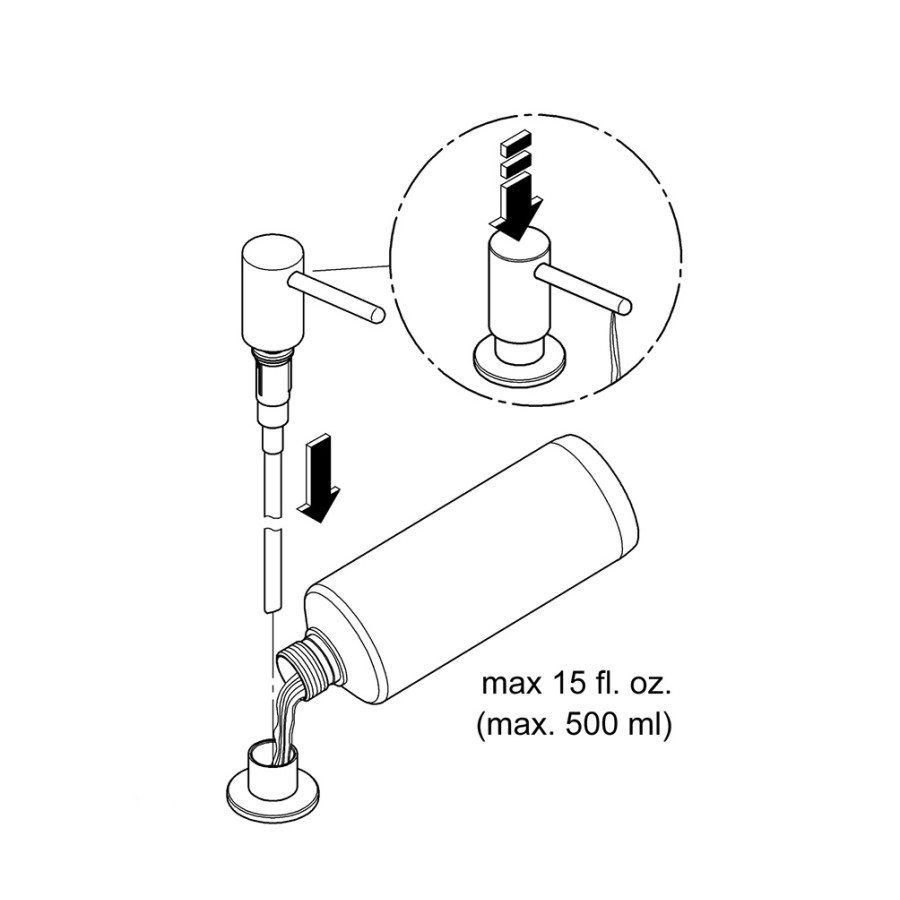 GROHE Essentials Authentic 40537000 - Дозатор жидкого мыла 500 мл (хром)