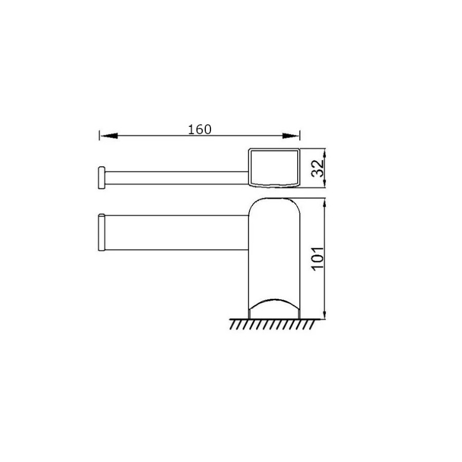 RUSH Thira TR36111A Держатель для туалетной бумаги (хром)