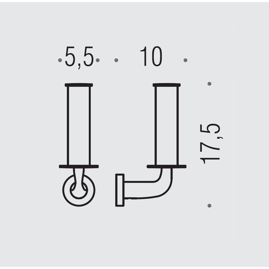 Colombo Design BASIC B2790 Держатель для запасного рулона бумаги (хром)