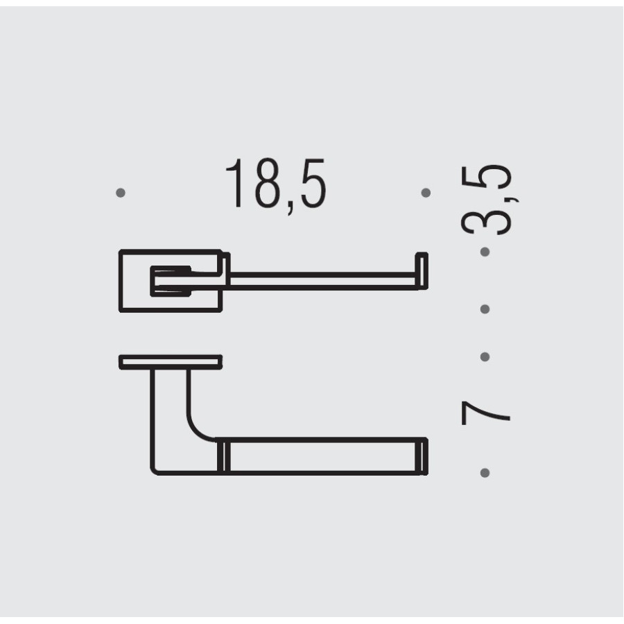 Colombo Design LOOK B1608.BM Держатель для туалетной бумаги (белый матовый)