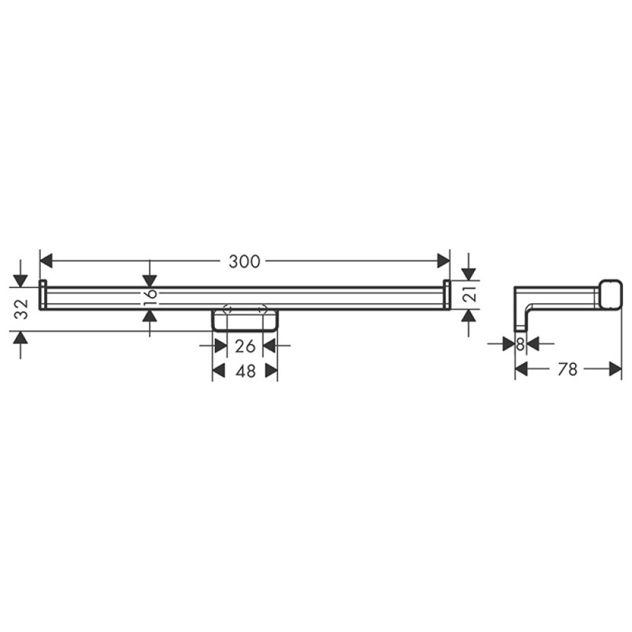 Hansgrohe AddStoris 41748700 Держатель туалетной бумаги двойной