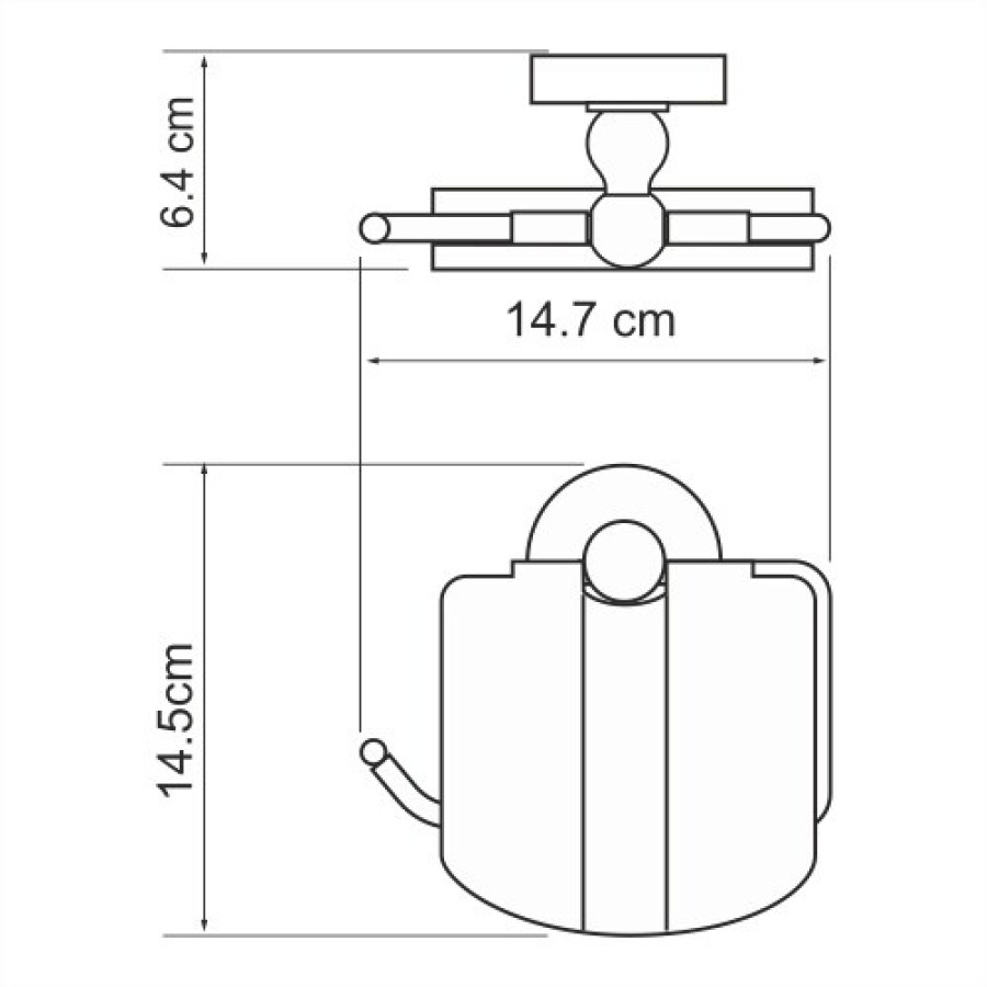 WasserKRAFT Diemel K-2225 Держатель для туалетной бумаги (хром)