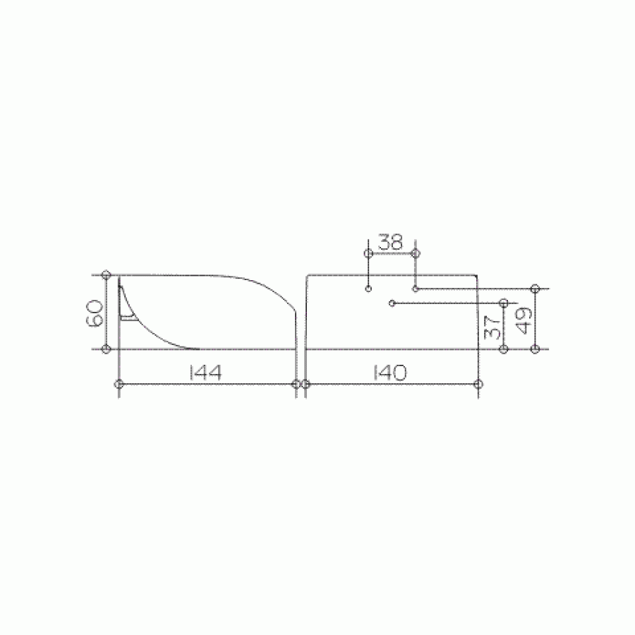 Keuco Elegance 11660 010000 Держатель туалетной бумаги (хром)