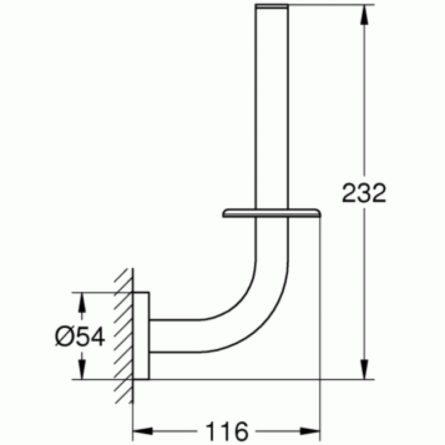 GROHE Essentials 40385DL1 Держатель запасного рулона туалетной бумаги