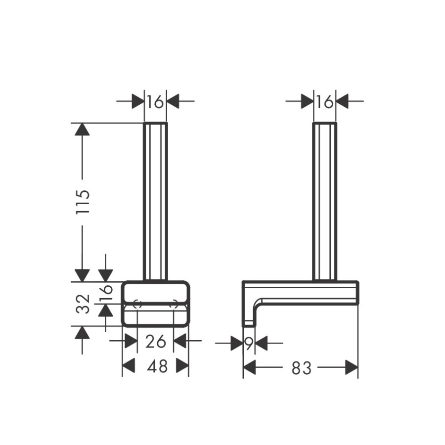 Hansgrohe AddStoris 41756990 - Держатель туалетной бумаги | для запасного рулона (золото полированное)