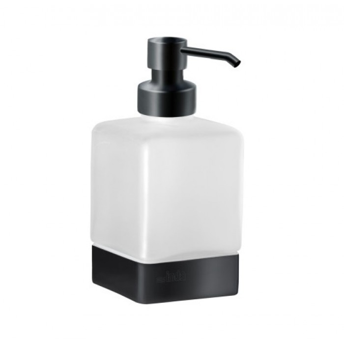 INDA Lea A1812ZNE21 Дозатор для жидкого мыла настольный (чёрный матовый)