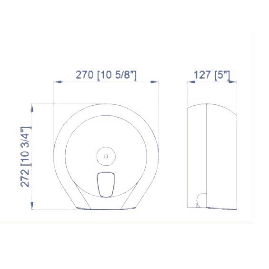 NOFER Black 05010.BK (05010.N) Диспенсер для туалетной бумаги в рулонах (черный)