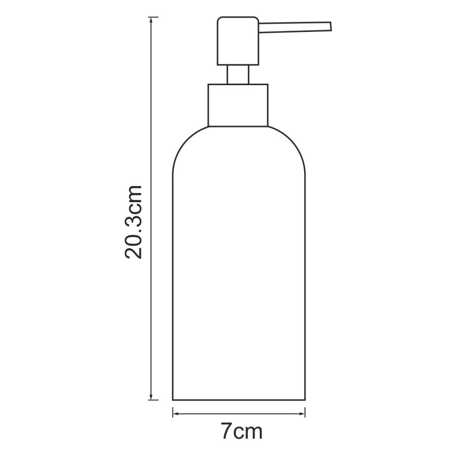 WasserKRAFT Neime K-1999 Дозатор для жидкого мыла настольный (чёрный мрамор)