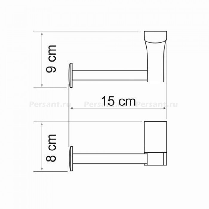 WasserKRAFT Leine K-5096 Держатель для туалетной бумаги (хром)