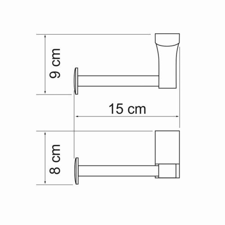 WasserKRAFT Leine K-5096 Держатель для туалетной бумаги (хром)