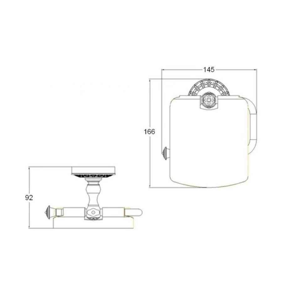 Bronze de Luxe WINDSOR K25003 Держатель для туалетной бумаги (Бронза)